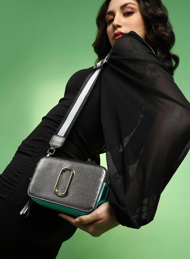 Haute Sauce  The Block Box Sling Bag - Graphite Grey for Women | Best Price UAE
