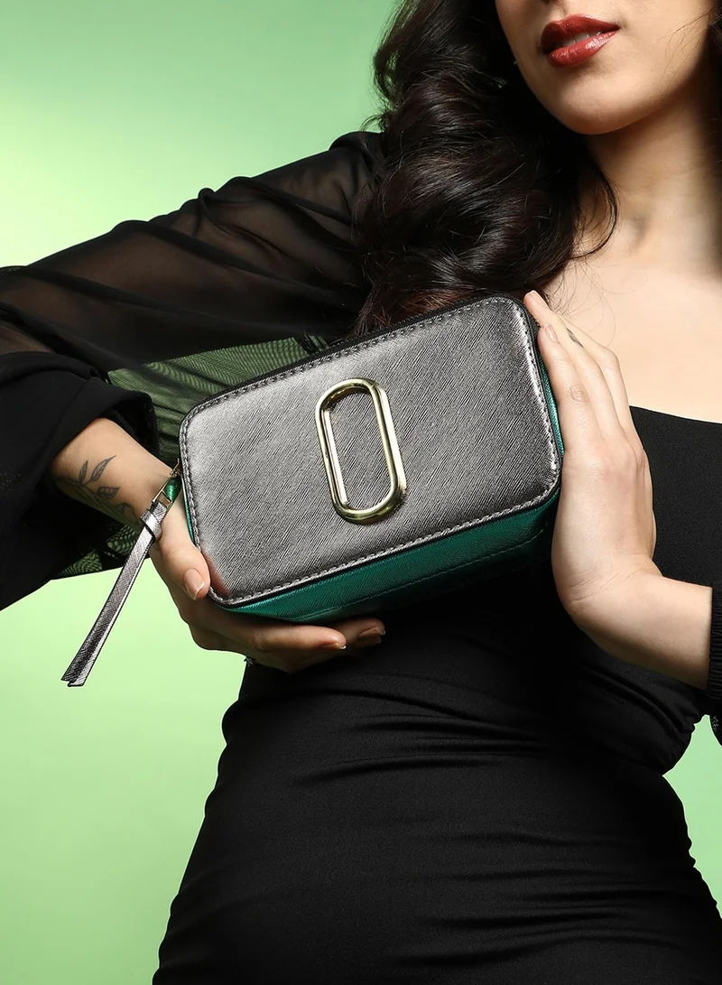 Haute Sauce  The Block Box Sling Bag - Graphite Grey for Women | Best Price UAE