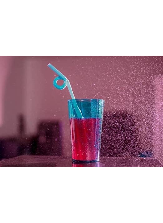 Everbuy - Everbuy® Fiber Glass Set 300ml Plastic Glass Set, Drinking Glass, Plastic Water Glasses, Juice Glasses, Unbreakable Glass Set (Set of 12) - Image 1