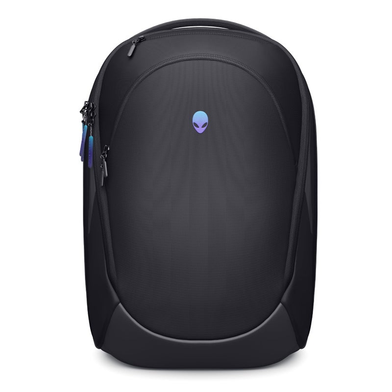Alienware 18 Backpack - AW7825P - 28L Capacity, 3D Breathable Mesh, Magnetic Pocket Organizers, RFID Safe Pocket, Weather resistant, 3D Iridescent Reflective Alienware logo - Alienware Black - Image 1