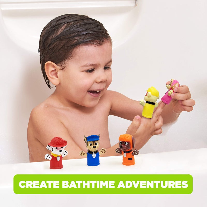 Ginsey Nickelodeon PAW Patrol Bath Finger Puppets, 5 Pc - Party Favors, Educational, Floating Pool Toys, Beach Toys, Story Time, Playtime - Image 2