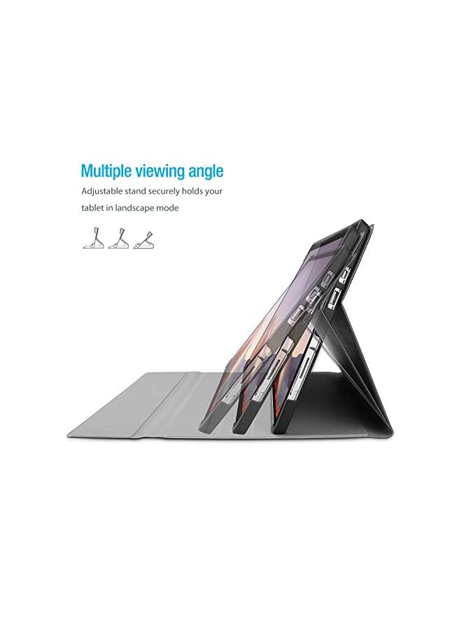 Procases Keyboard Case For Surface Pro 7 Plus(2021) / Pro 7 (2019) /Pro 6 (2018) /Pro 5 (2017) /Pro 4 (2015) 12.3" Tablet, Slim Light Smart Cover With Magnetically Detachable Wireless Keyboard -Black - Image 4
