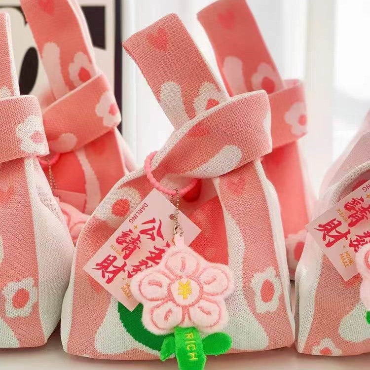 512 Nurse'S Day Gift Bag, Satchel Knitted Bag, Woven Bag, Mother'S Day Wrist Bag, Gift Bag For Employees - Image 2