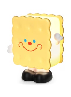 Night Light for Kids, Cartoon Biscuit Lamp, Cookies Cute Lamp with Movable Arms, USB Rechargeable Baby Night Light for Desk Decor, Bedroom Bedside, Children Baby Toddler, Gift for Kids