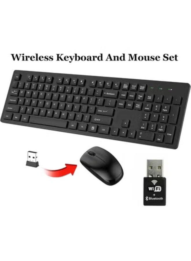 كمبيوتر مكتبي صغير مع شاشة 24 بوصة FHD – معالج AMD Ryzen 5 2400G 3.6GHz، ذاكرة 8 جيجا، SSD 256 جيجا، كيبورد وماوس، واي فاي USB، ويندوز 10 برو - Image 2