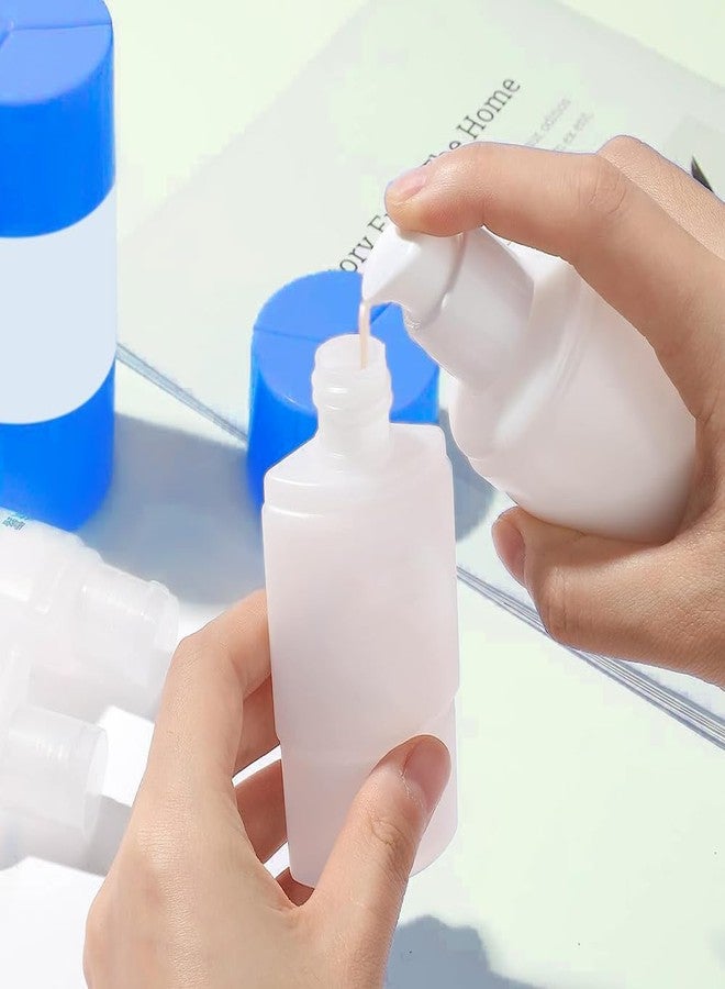 INOVERA (LABEL) 1 Piece Refillable Travel Bottles for Toiletries - 3 in 1 Plastic Shampoo, Cream, Conditioner, Lotion Storage Container - Travelling Accessories (Blue) - Image 3