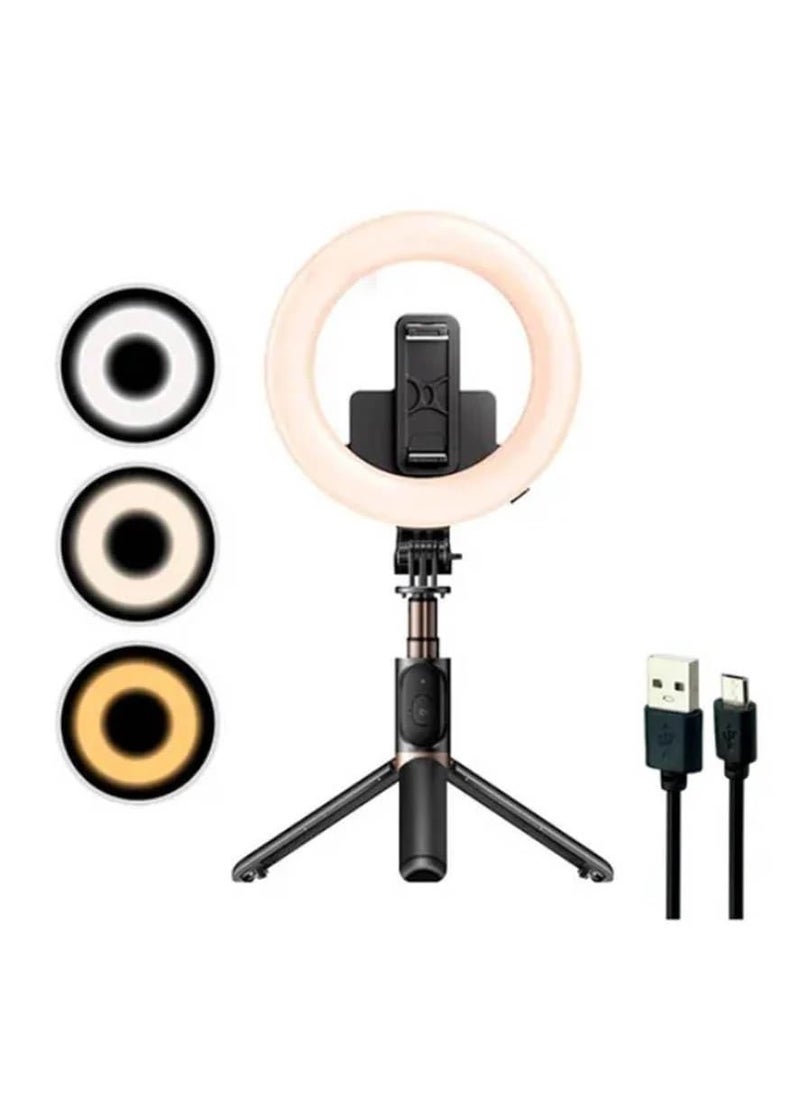 Yesido - Yesido SF12 Wireless Ring Light With Tripod Selfie Stick (42CM) - Image 1