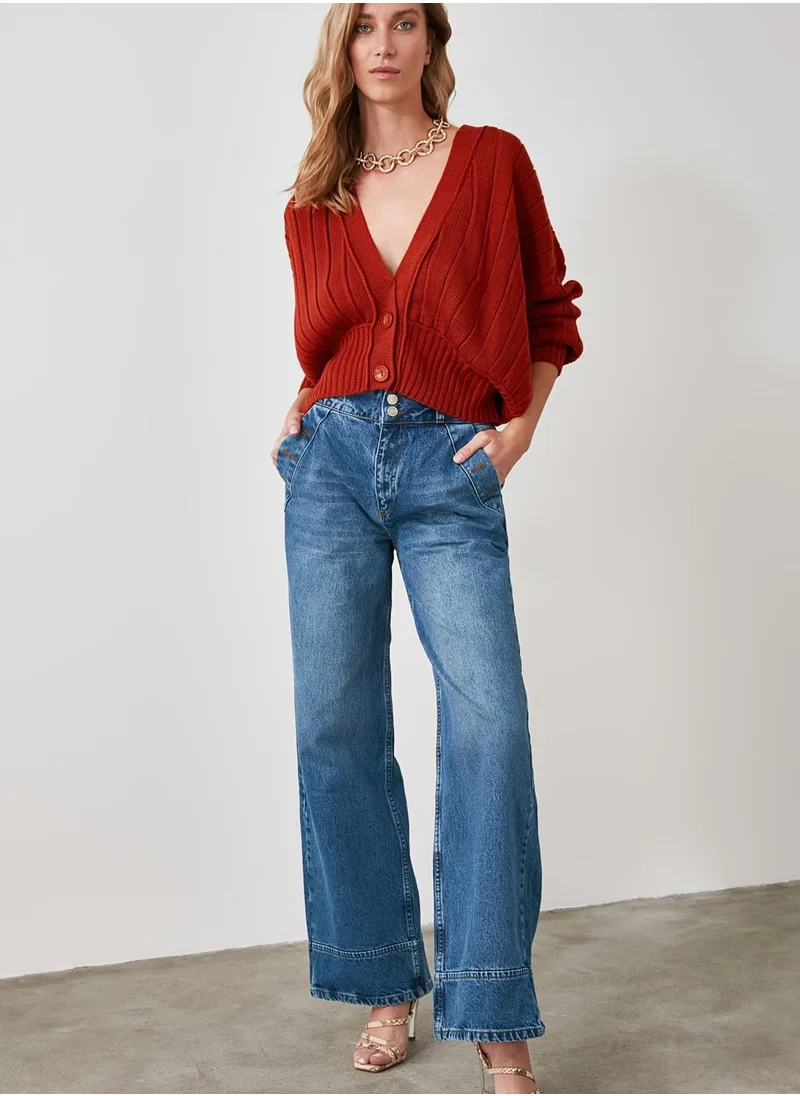 trendyol High Waist Wide Leg Jeans