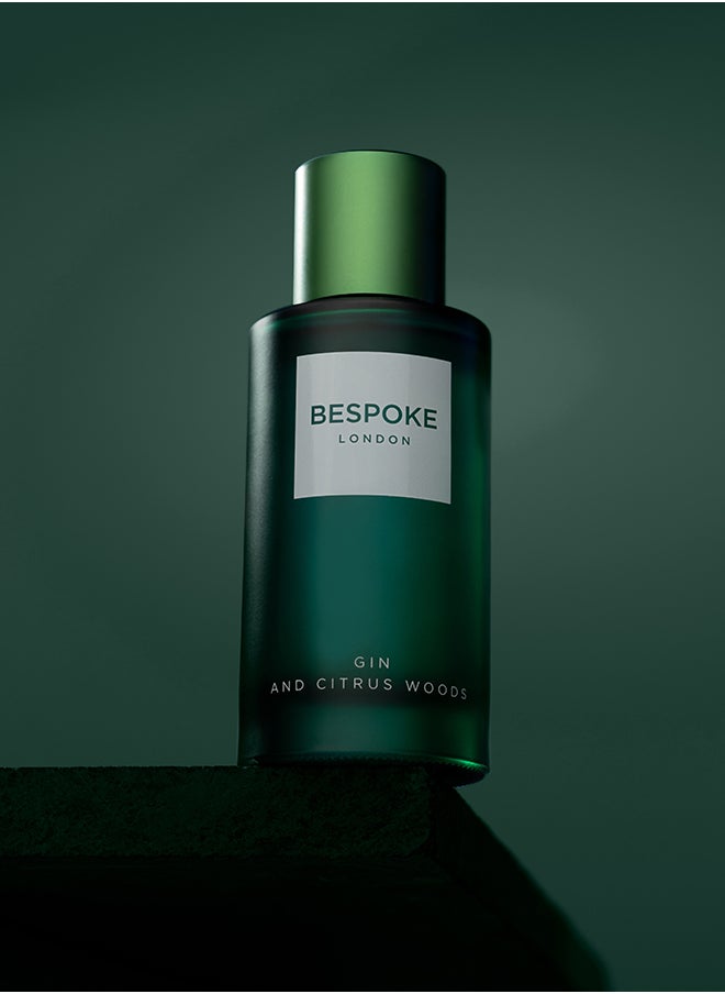 BESPOKE LONDON - BESPOKE London Men's Fragrance Gin & Citrus Wood Eau De Parfum | 100ml | Fresh, Zesty & Woody Scent | Long-Lasting, Refined Fragrance For Men | Perfect for Daily Wear & Special Occasions - Image 1