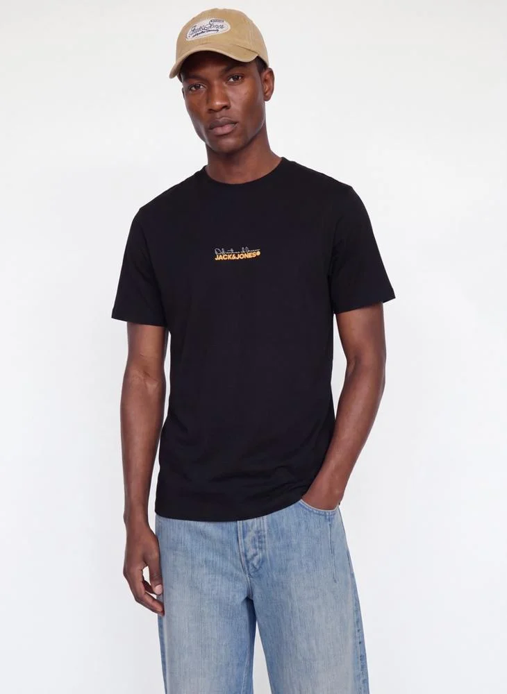 Casual Relaxed Fit Crew Neck T-Shirt