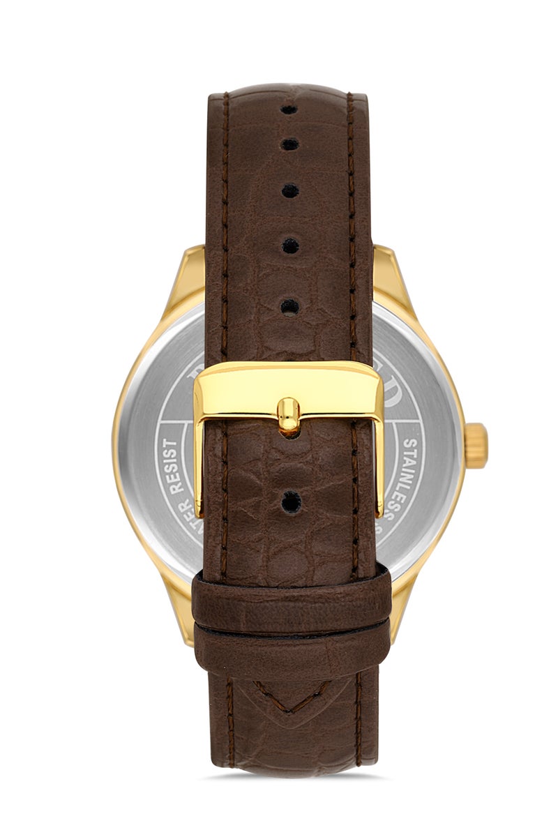 OMAX MEN’S Wrist-Watch | Analog | Leather Strap | Elegant Design - Image 3