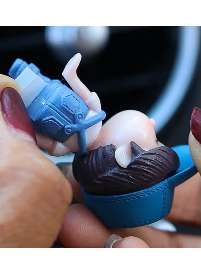 Ailily 2pcs Cute Couple Shape Home Office Decorations with Balloon, Car and Office Accessories, Room Decoration - Image 5