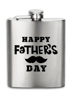 SOLDOUT BPA Free 7oz Whisky Vodka Flagon Stainless Steel Alcohol Liquor Hip Flask for Father's Day (Happy Father's Day)  - Image 1