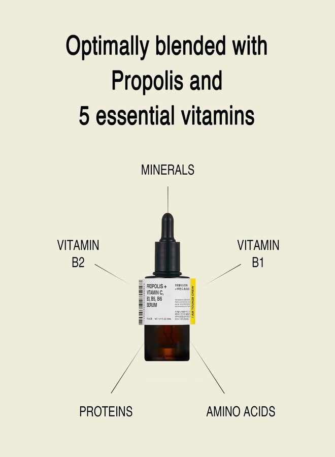 TOUN28 Propolis Vitamin C B3 B5 B6 Serum 1.01 fl.oz / 30ml | Nutrient Face Serum for Dry and Tired Skin | With Propolis and Pure Vitamin C | Allergen-free and Cruelty-free - Image 4