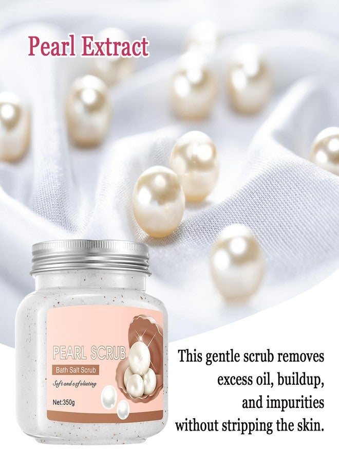 XMXueMei Pearl Body Exfoliator, Deep Cleaning Exfoliating Body Scrub, Moisturizing Nourishing Salt Rose Body Scrub, 350 g - Image 4