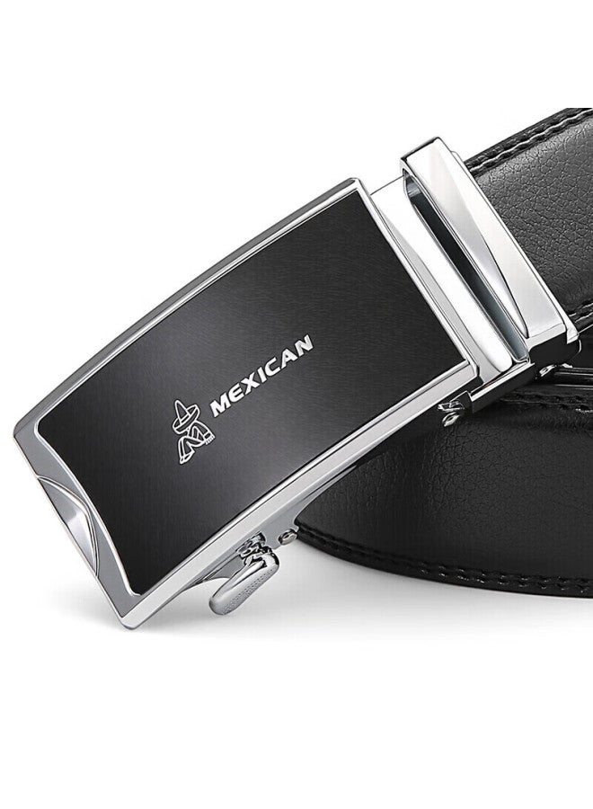 Scarecrow Men's Leather Belt With Automatic Buckle, Genuine Cowhide Business Waistband, Casual Trendy Trouser Belt, Qixi Valentine's Day Gift For Boyfriend - Image 5