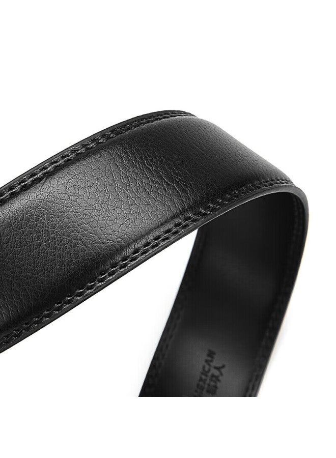 Scarecrow Men's Leather Belt With Automatic Buckle, Genuine Cowhide Business Waistband, Casual Trendy Trouser Belt, Qixi Valentine's Day Gift For Boyfriend - Image 4