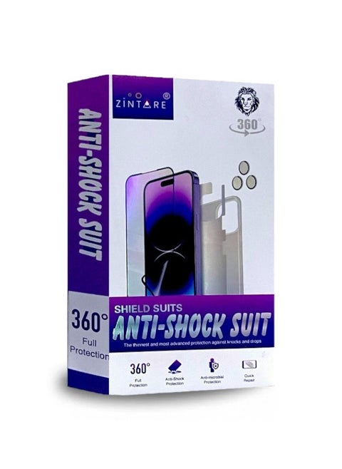 Complete protection package from Zintare for iPhone 14 Pro Max, maximum protection against scratches and breakage (7in1)