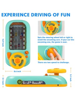 Generic Steering Wheel Game Toys for Kids Simulated Driving Racing Car Game with Musical Interactive Educational Learning Racing Desktop Game Sensory Toy for Young Children (Spaceship)  - Image 3