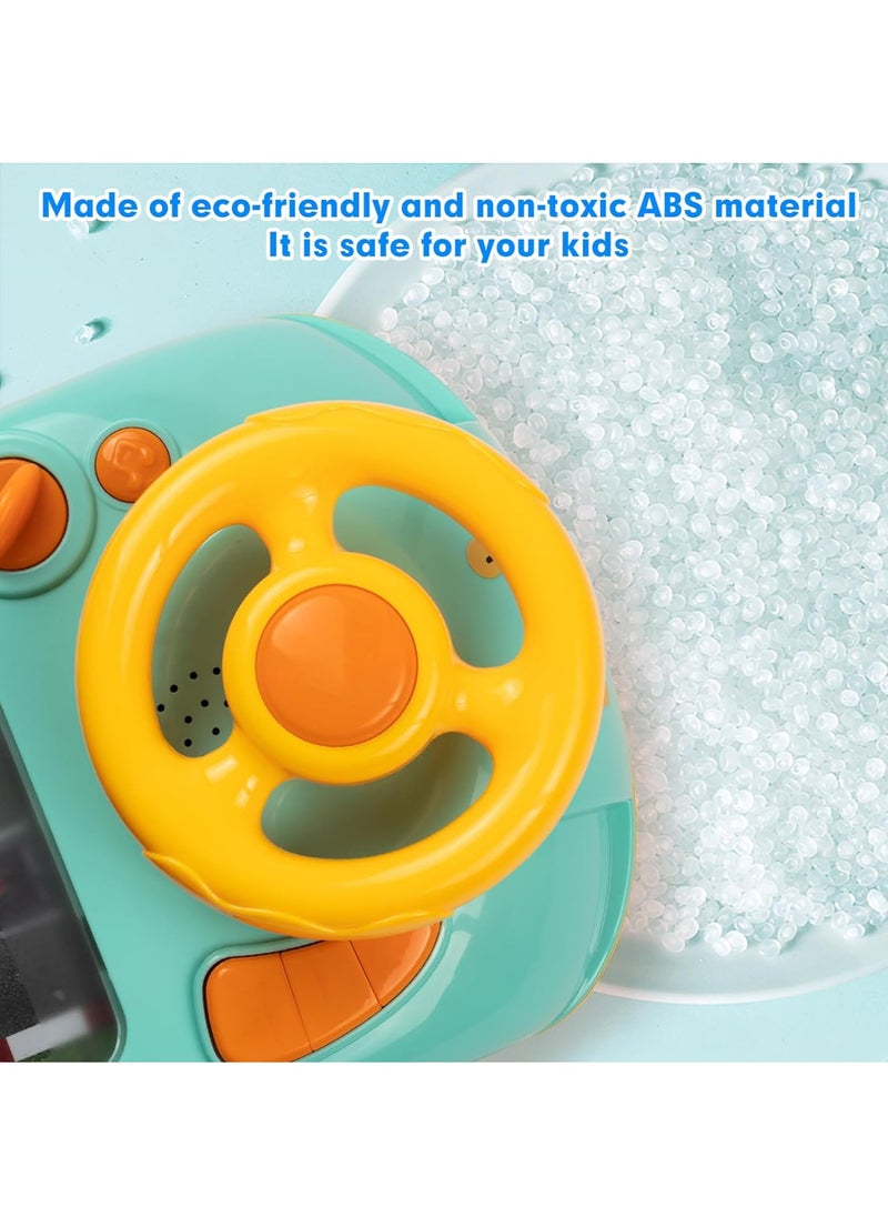 Generic - Steering Wheel Game Toys for Kids Simulated Driving Racing Car Game with Musical Interactive Educational Learning Racing Desktop Game Sensory Toy for Young Children (Spaceship) - Image 1