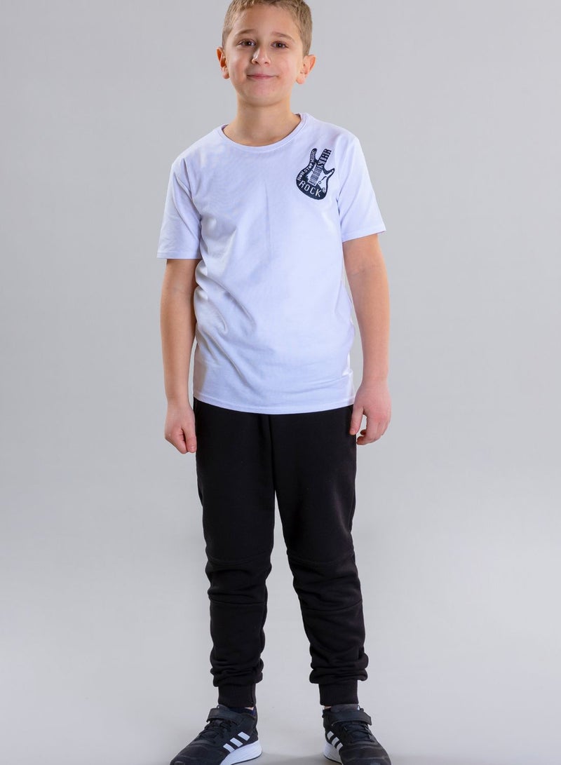 Pear Concept Kids Guitar Embroidered T-Shirt  - Image 4