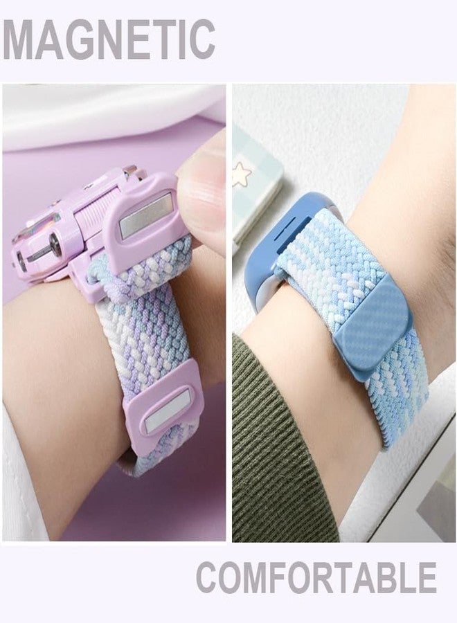 Xininyia 3-Pack Compatible for Bark,for Comso Jrtrack 5, for Sootingot P70 Kids Smart Watch Bands, Elastic Nylon Watch Replacement Wristband Adjustable Straps with Magnetic Absorbent Buckle - Image 5