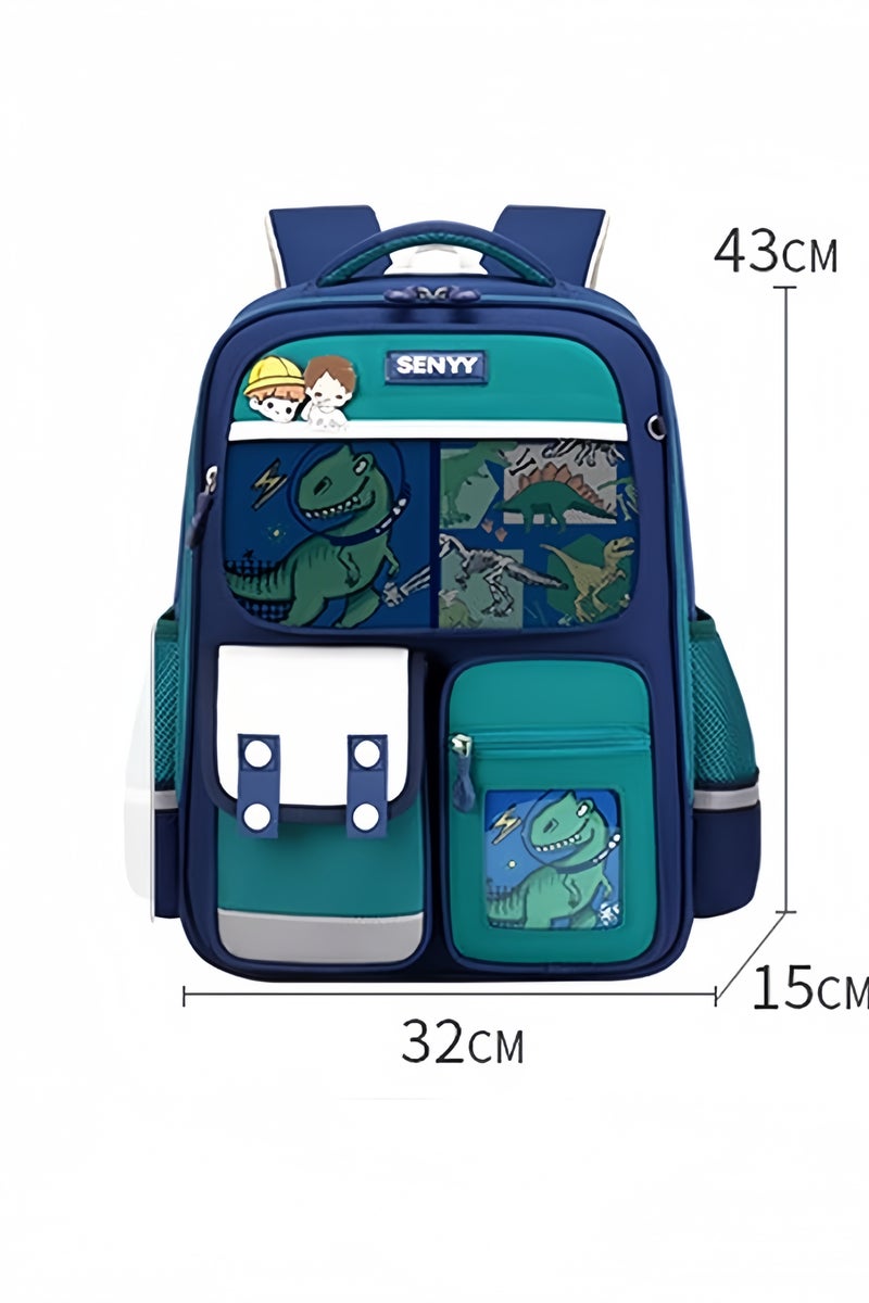 GGEROU School Bag for Girls 2 pcs Set,Kids Backpack with Pencil Bag, Cute School Bags Shoulder Handbags Cartoon Rucksack Large Capacity Bag Waterproof Bags Multiple Pockets Schoolbags - Image 3