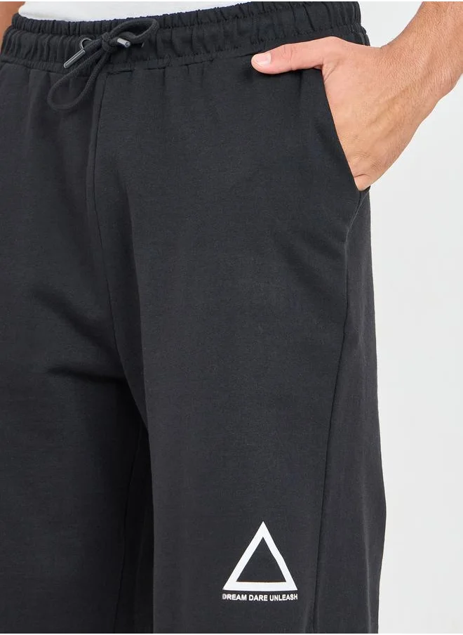 Styli Oversized Athleisure Shorts with Drawstring Closure