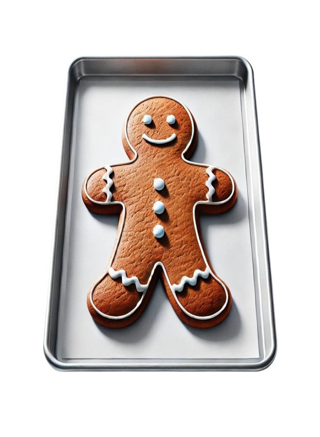 CookieCutter.com قطاعة بسكويت عملاقة على شكل رجل خبز الزنجبيل بحجم 14 بوصة، بحجم صينية خبز كاملة - Image 4