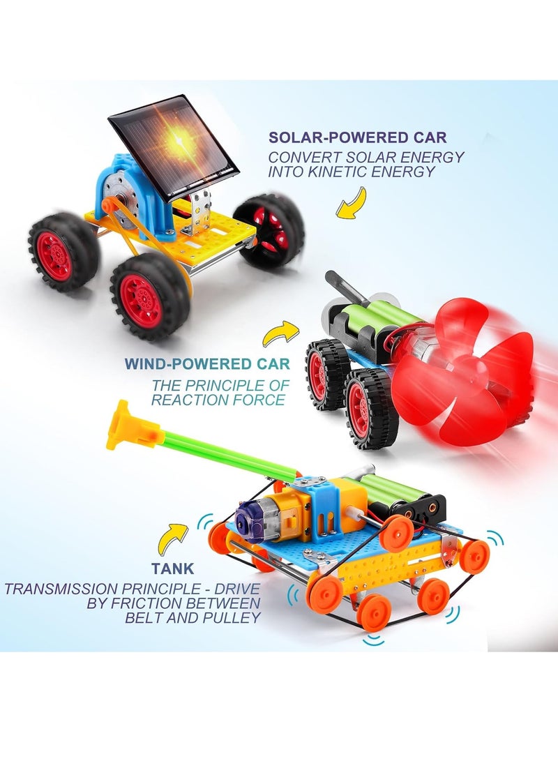 Necomi STEM Electronic Robotics Kits for Kids, STEM Toys Science Experiments Sets DIY Robot Car Building Crafts Kit Birthday Gifts for Boys Girls (5-in-1) - Image 2