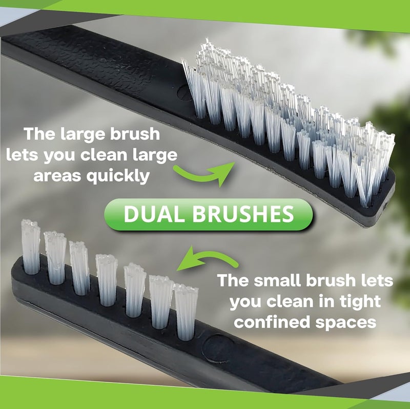 SE 10Piece DoubleEnded Gun Cleaning Brush Set Gun Cleaning Supplies Kit 7inch Nylon Bristle Brushes Plastic Handle 7615NB10PCS - Image 3