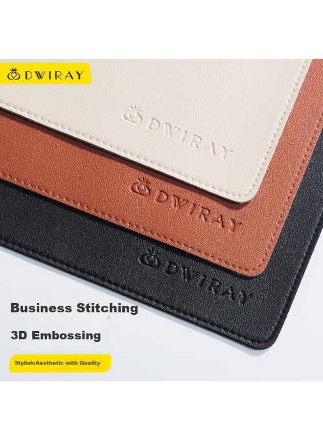 Diyi Workshop Di Yi Workshop Large Mouse Pad Desk Pad Laptop Pad Office Pad Gaming Mouse Pad Desktop Pad Writing Pad Desk Pad Leather Business Stitching 600X300Mm - Image 2