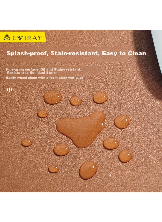 Diyi Workshop Di Yi Workshop Large Mouse Pad Desk Pad Laptop Pad Office Pad Gaming Mouse Pad Desktop Pad Writing Pad Desk Pad Leather Business Stitching 600X300Mm - Image 3
