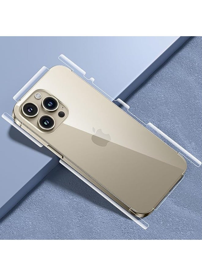 Muzz Matte Gelatin Back Sticker Screen Protector for iPhone 17 Pro - Anti-Fingerprint, Full Side Anti-Scratch - Image 2