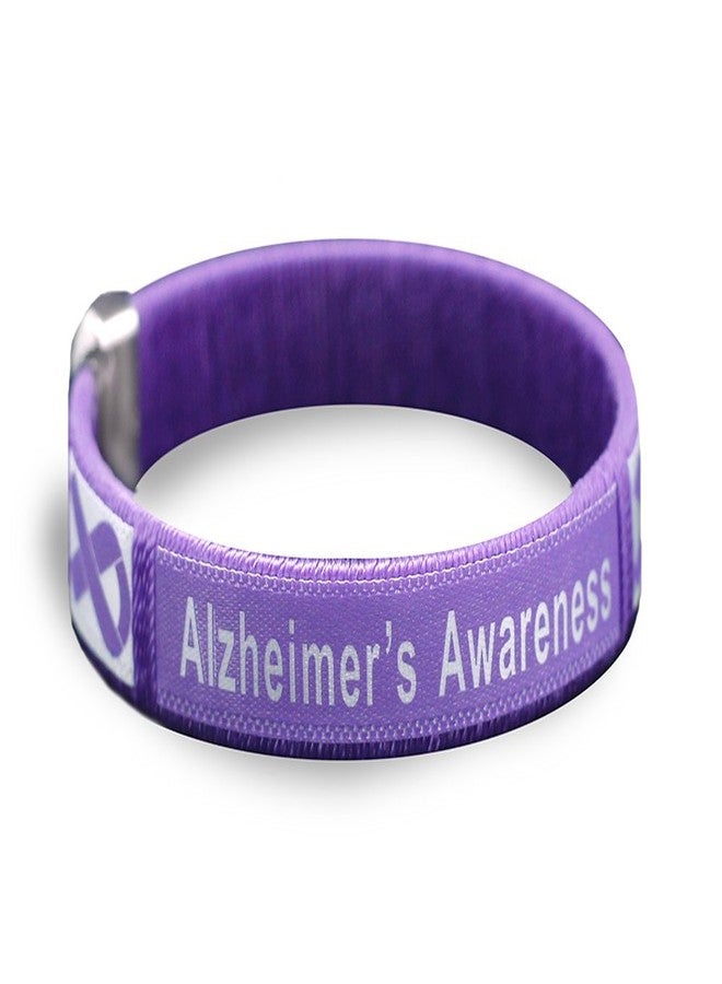 فوندريزينغ فور أ كوز مجموعة من 25 سوارًا بنفسجيًا للتوعية بمرض الزهايمر - أساور شريط بنفسجي للتوعية بمرض الزهايمر - Image 1