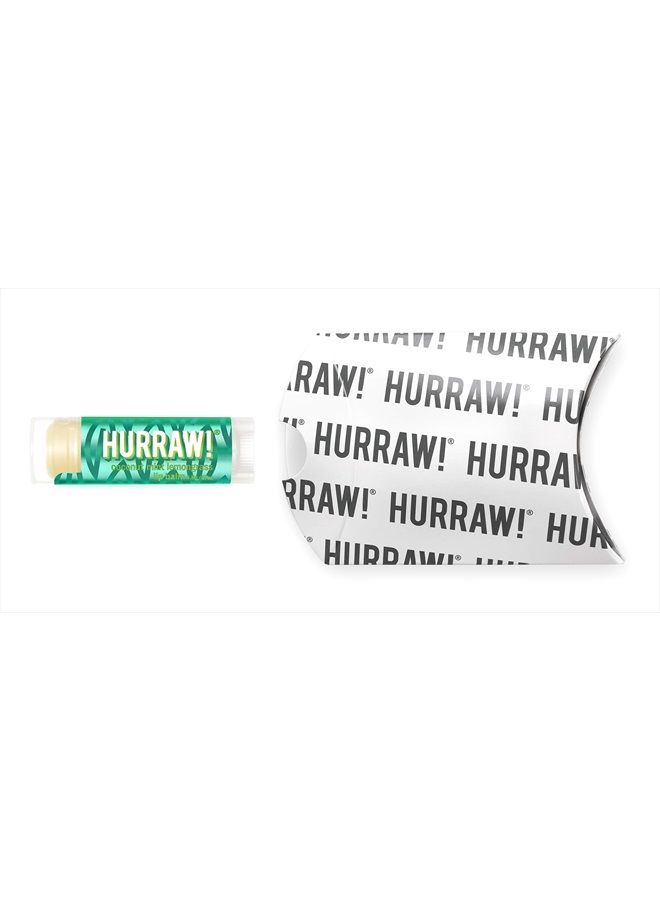 Hurraw! Coconut, Mint, Lemongrass (Pitta) Lip Balm: Organic, Certified Vegan, Cruelty and Gluten Free. Non-GMO, 100% Natural Ingredients. Bee, Shea, Soy and Palm Free. Made in USA - Image 2