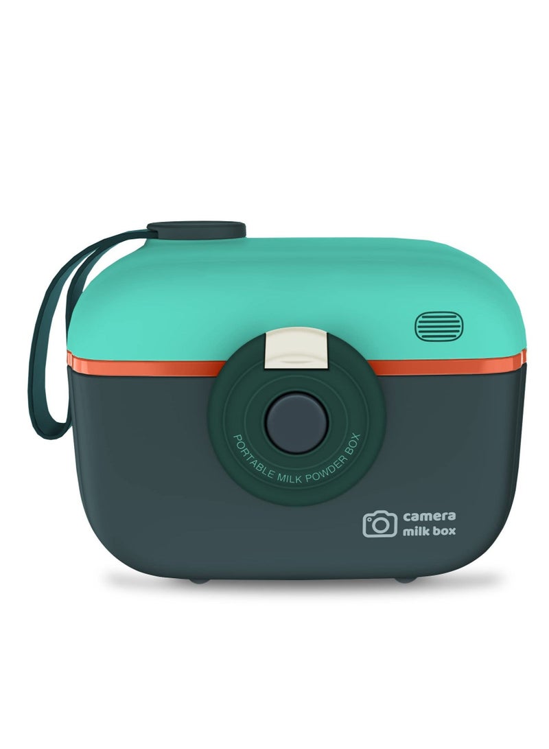 Captaintech Milk Powder Dispenser, Baby Formula Container, Portable Travel Candy Fruit Snack Storage Containers With Scoop And Handle Bpa Free Blue - Image 1