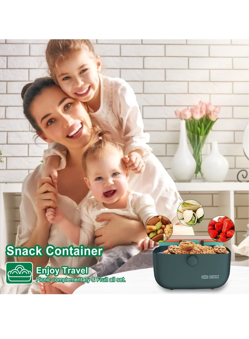 Captaintech Milk Powder Dispenser, Baby Formula Container, Portable Travel Candy Fruit Snack Storage Containers With Scoop And Handle Bpa Free Blue - Image 5