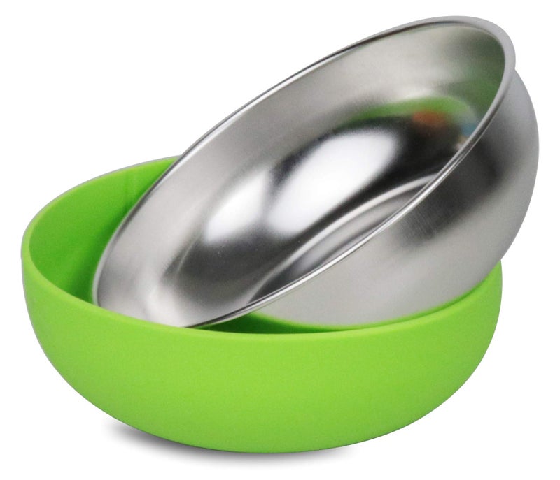 WeeMoose Premium 304 Stainless Steel Baby Bowls with Removable Silicone Shell | Set of 4 Bowls | Toddler Food Bowls Snack Container - Image 2