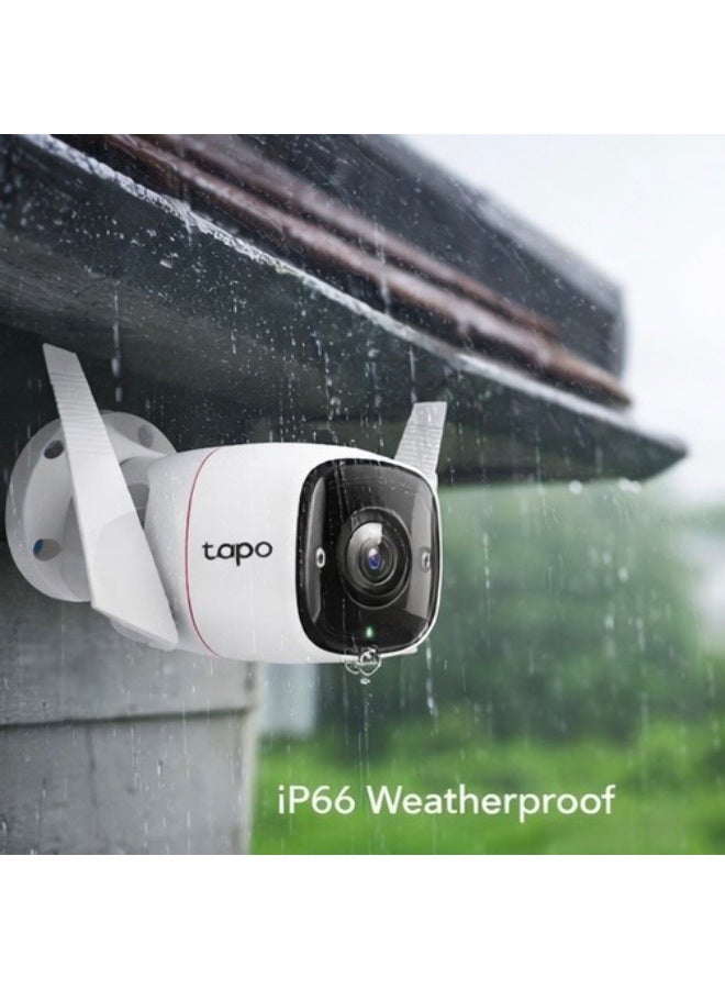 Tapo C310 Outdoor Security Wi-Fi Camera, 2K QHD, Night Vision, Motion Detection, Two-Way Audio, IP66 Weatherproof - Image 2