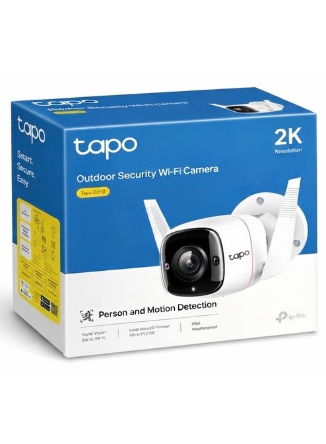 Tapo C310 Outdoor Security Wi-Fi Camera, 2K QHD, Night Vision, Motion Detection, Two-Way Audio, IP66 Weatherproof - Image 4