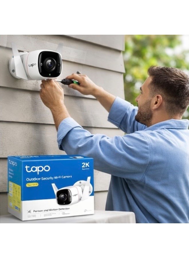 Tapo C310 Outdoor Security Wi-Fi Camera, 2K QHD, Night Vision, Motion Detection, Two-Way Audio, IP66 Weatherproof - Image 1