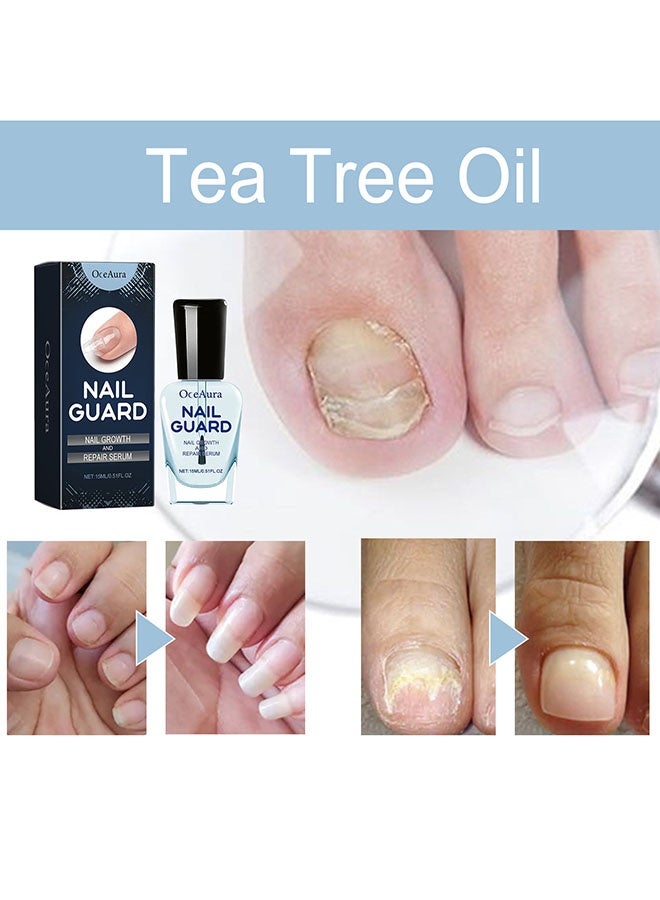 OceAura Nail Guard,Nail Growth and Repair Serum,Nail Repair Serum,Nail Strengthener for Damaged Nails,Nail Hardener for Growth and Strength 15ml - Image 2