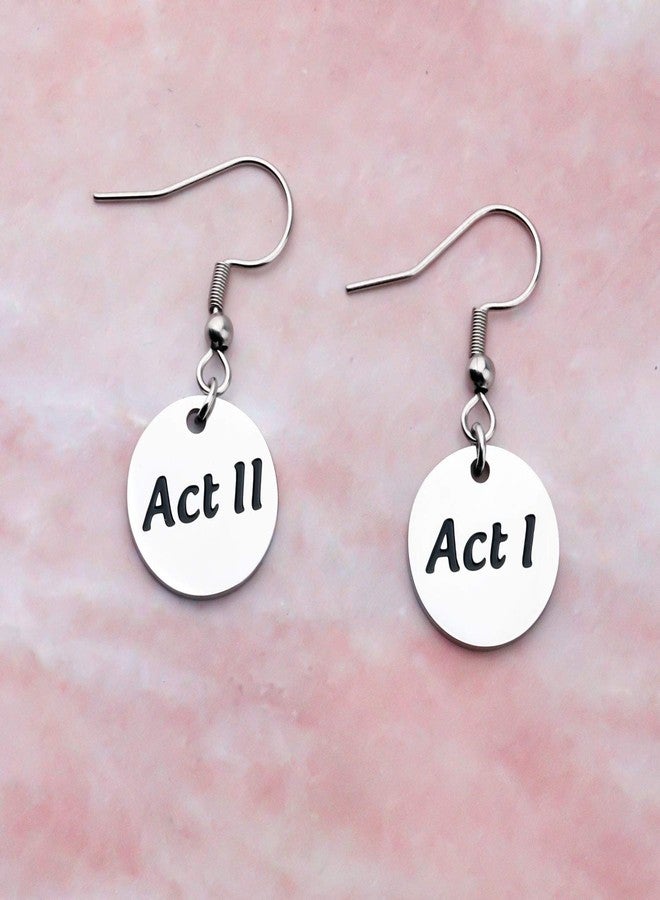 AKTAP Theatre Dangle Earrings Director Actor Jewelry Act I Act II Earrings Gift for Theater Lovers - Image 3