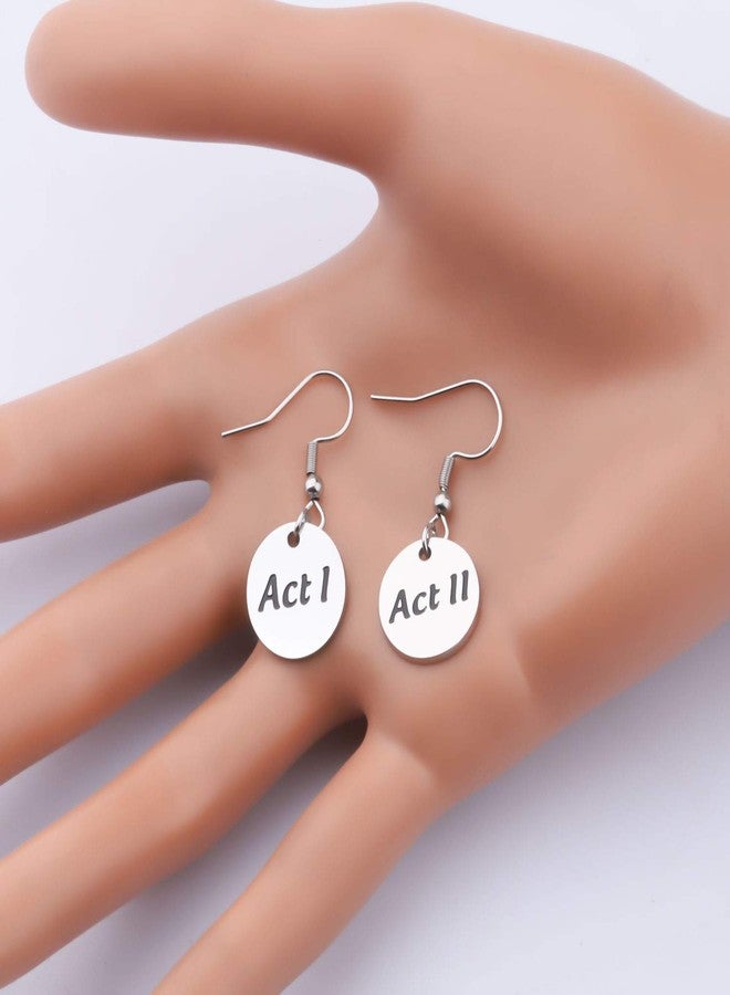 AKTAP Theatre Dangle Earrings Director Actor Jewelry Act I Act II Earrings Gift for Theater Lovers - Image 5