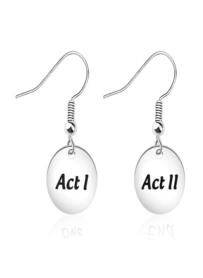 AKTAP Theatre Dangle Earrings Director Actor Jewelry Act I Act II Earrings Gift for Theater Lovers - Image 1
