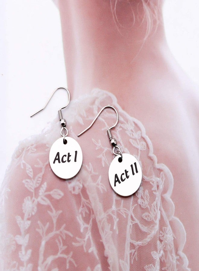 AKTAP Theatre Dangle Earrings Director Actor Jewelry Act I Act II Earrings Gift for Theater Lovers - Image 4