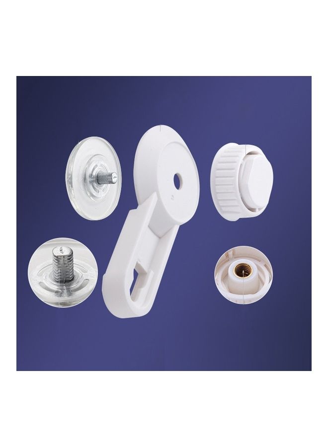 NIBEMINENT Wall Mounted Toilet Paper Holder White 15 x 10 10cm - Image 3