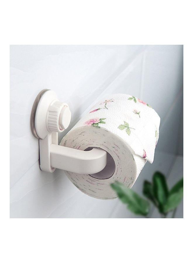 NIBEMINENT Wall Mounted Toilet Paper Holder White 15 x 10 10cm - Image 2