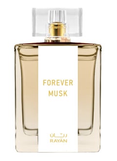 RAYAN Forever Musk Perfume for Women - Long Lasting Arabian Eau De Parfum, 100mL(3.34 Fl oz) with Florals, Sweet Nectars, Plum, Bergamot, Orange Blossom, Rose, Amber, Vanilla -  Gift for Ramadan & Eid